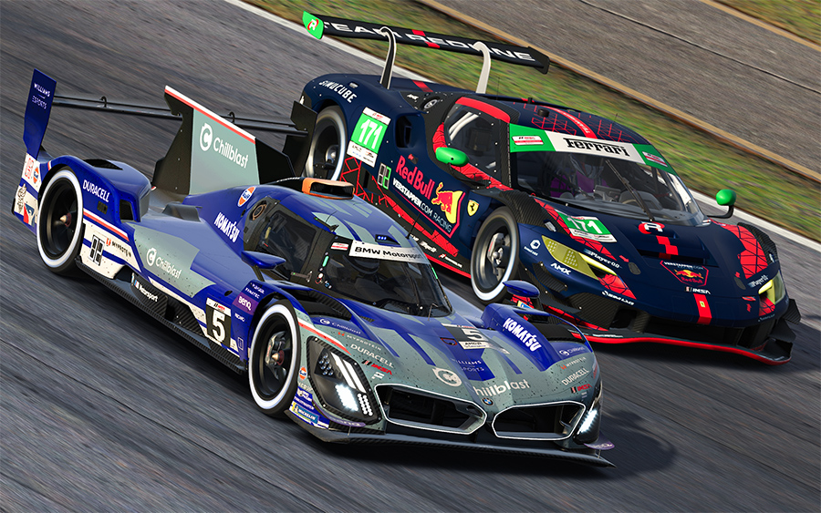 Williams Esports Chillblast, Team Redline top respective classes in IMSA Esports opener at Road Atlanta